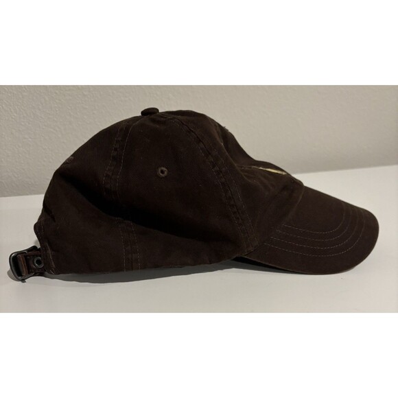 Polo Ralph Lauren Baseball Hat Cap Brown Pony Logo Leather Adjustable Strap - Picture 4 of 7